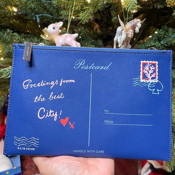Kate Spade PostCard Novelty Clutch/ Crossbody (NWOT) - Picture 3 of 9